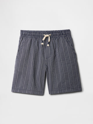 Short con Cintura Elástica Estampado Rayas, Niño