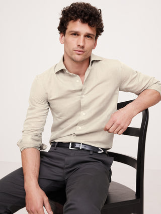 Camisa Slim Fit de Lino
