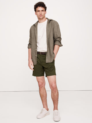 Short Recto Talle Medio con Bolsillos