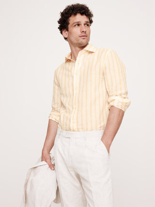 Camisa Slim Fit de Lino