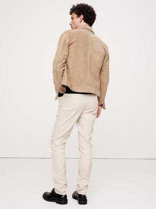 Pantalón Slim Fit con Bolsillos de Lino