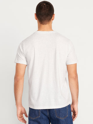 Camiseta Manga Corta Cuello V de Algodón
