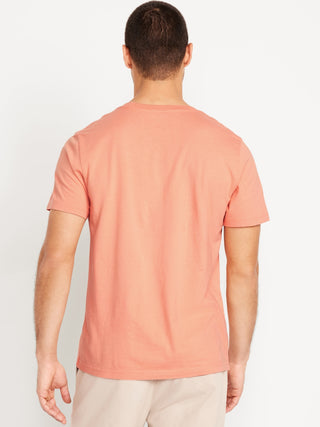 Camiseta Manga Corta Cuello Redondo de Algodón