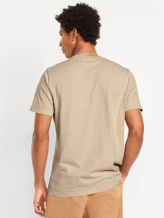 Camiseta Manga Corta Cuello Redondo de Algodón