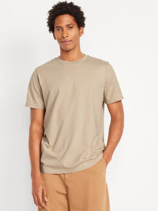 Camiseta Manga Corta Cuello Redondo de Algodón