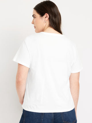 Camiseta Manga Corta con Logo de Algodón