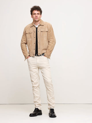 Pantalón Slim Fit con Bolsillos de Lino