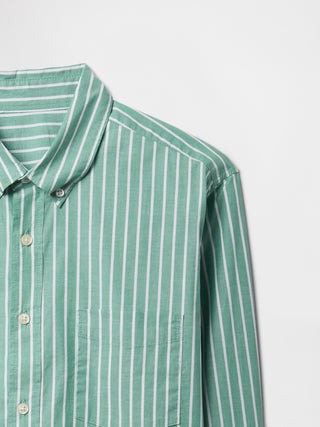 Camisa Manga Larga con Bolsillo de Algodón