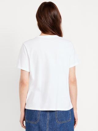 Camiseta Manga Corta con Logo de Algodón