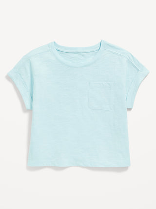 Camiseta Manga Corta con Dobladillo, Niña