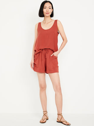 Short Talle Alto con Cintura Elástica