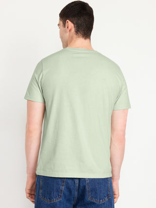 Camiseta Manga Corta Cuello Redondo de Algodón