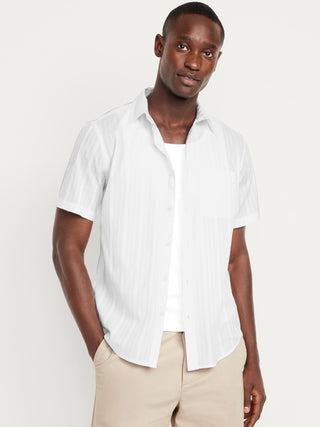 Classic Fit Everyday Dobby Shirt.