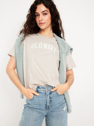 Camiseta Manga Corta con Logo de Algodón