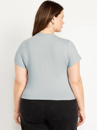 Camiseta Manga Corta Acanalada