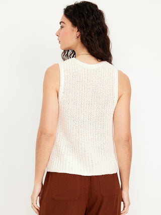 Blusa sin Mangas Tejido con Textura