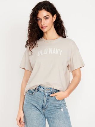 Camiseta Manga Corta con Logo de Algodón