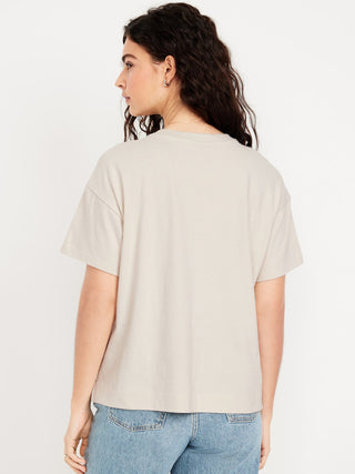 Camiseta Manga Corta con Logo de Algodón