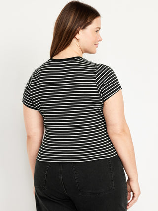 Camiseta Manga Corta Estampado Rayas