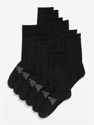 Calcetines Crew Go-Dry de género neutro, paquete de 6 para niños.