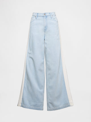 Jeans Holgados Talle Medio con Bolsillos