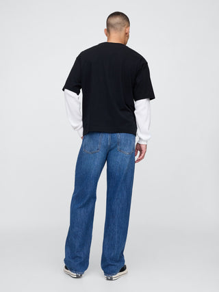 Jeans Holgados con Bolsillos