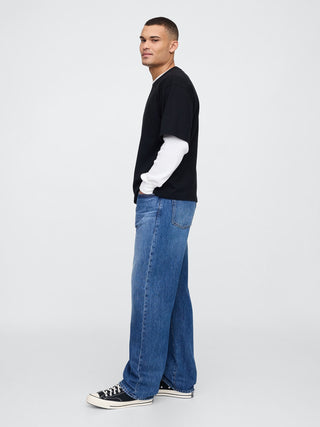 Jeans Holgados con Bolsillos