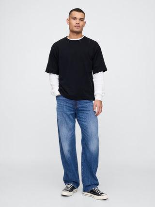 Jeans Holgados con Bolsillos