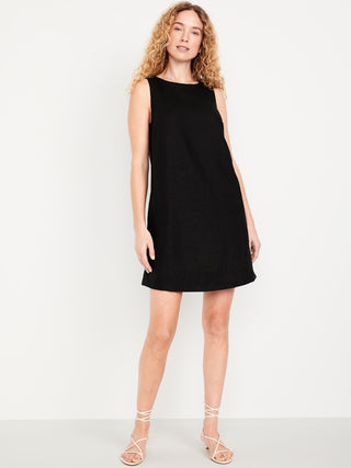 Vestido Cuello Redondo sin Mangas