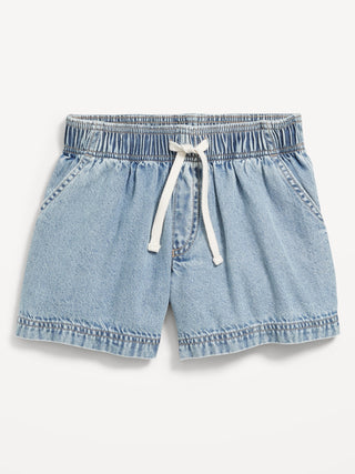 Short Denim con Cintura Elástica, Niña