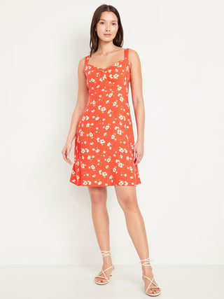 Vestido de Tirantes con Estampado Floral