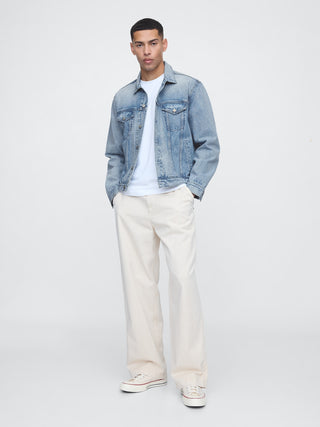 Chaqueta Denim con Bolsillos Delanteros