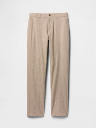 Pantalón Slim Fit de Lino con Bolsillos