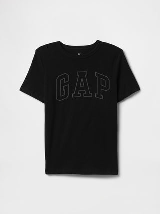 Camiseta Manga Corta con Logo de Algodón, Niño