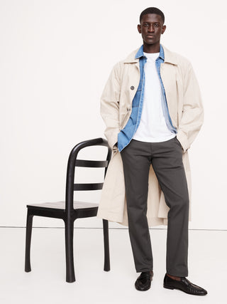 Pantalón Slim Fit con Bolsillos de Algodón