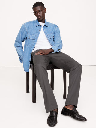 Pantalón Slim Fit con Bolsillos de Algodón