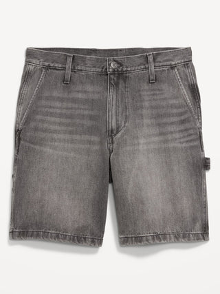 Short Denim con Efecto Desgastado