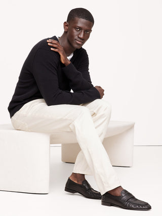 Pantalón Slim Fit con Bolsillos de Lino