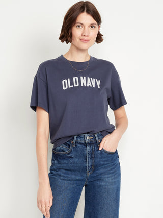 Camiseta Manga Corta con Logo de Algodón