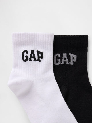 Calcetines Gap Logo de media caña (paquete de 2).