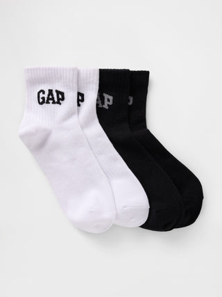 Calcetines Gap Logo de media caña (paquete de 2).