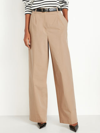 Pantalón Talle Alto con Plizado Delantero