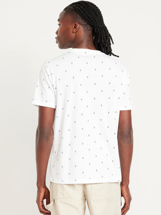 Camiseta Manga Corta de Algodón con Estampado
