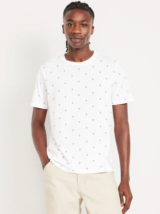 Camiseta Manga Corta de Algodón con Estampado