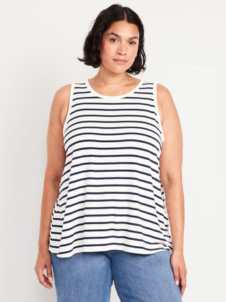 Camiseta sin Mangas con Estampado de Rayas