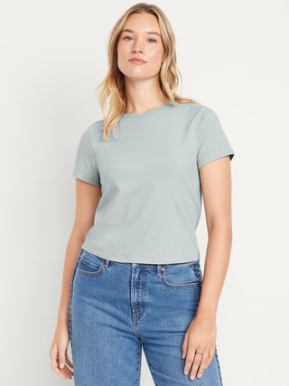 Camiseta Manga Corta Acanalada