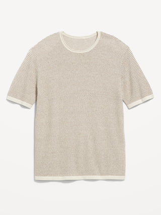 Camiseta Cuello Redondo con Textura
