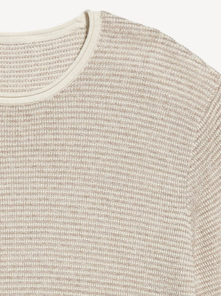 Camiseta Cuello Redondo con Textura