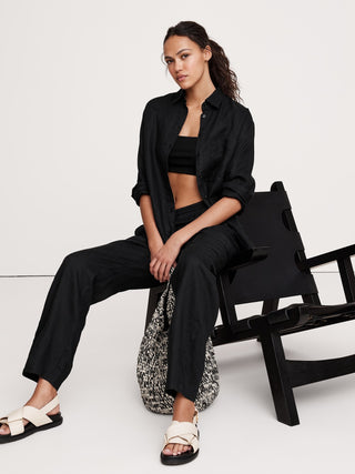 Pantalón Tobillero de Lino