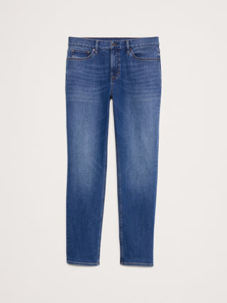 Jeans Rectos Talle Medio con Bolsillos